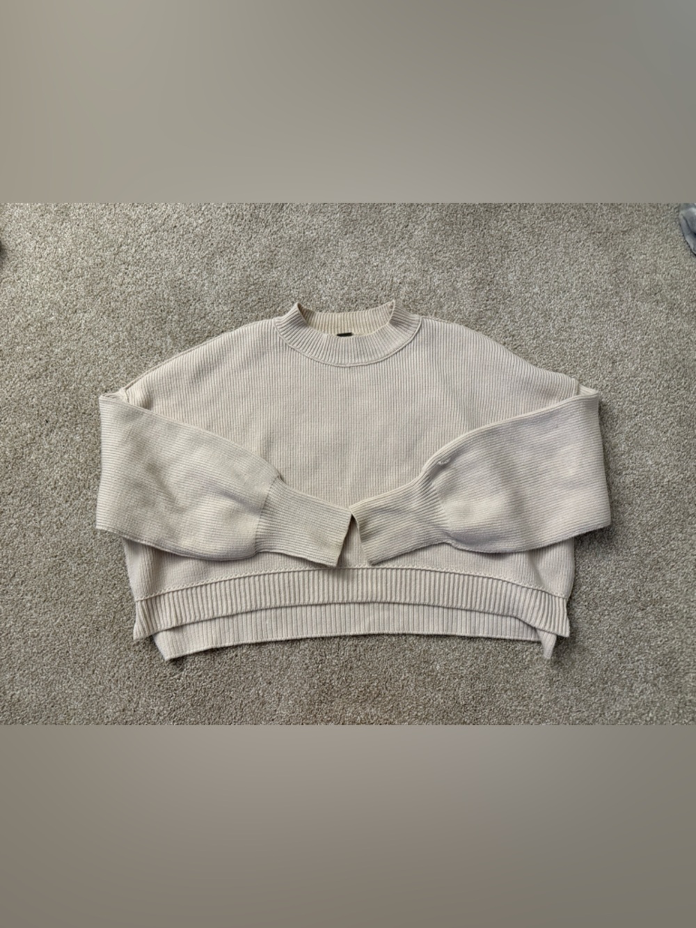Free People easy street cropped Sweater